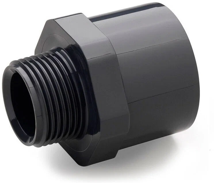 Муфта переходная наружная резьба 16 мм х 3/8" (ПВХ, НПВХ, PVC U) под клей  